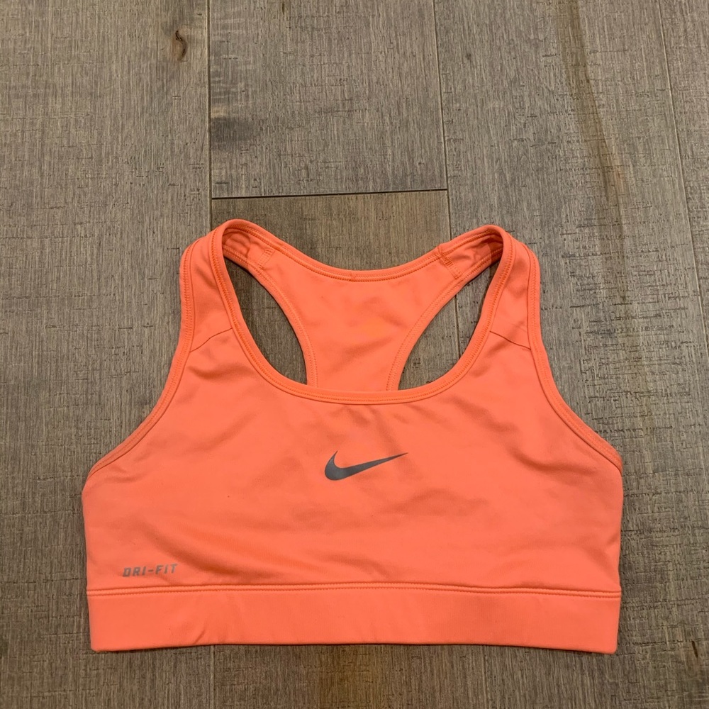 Nike Coral Pink Dri-FIT Racerback Sports Bra